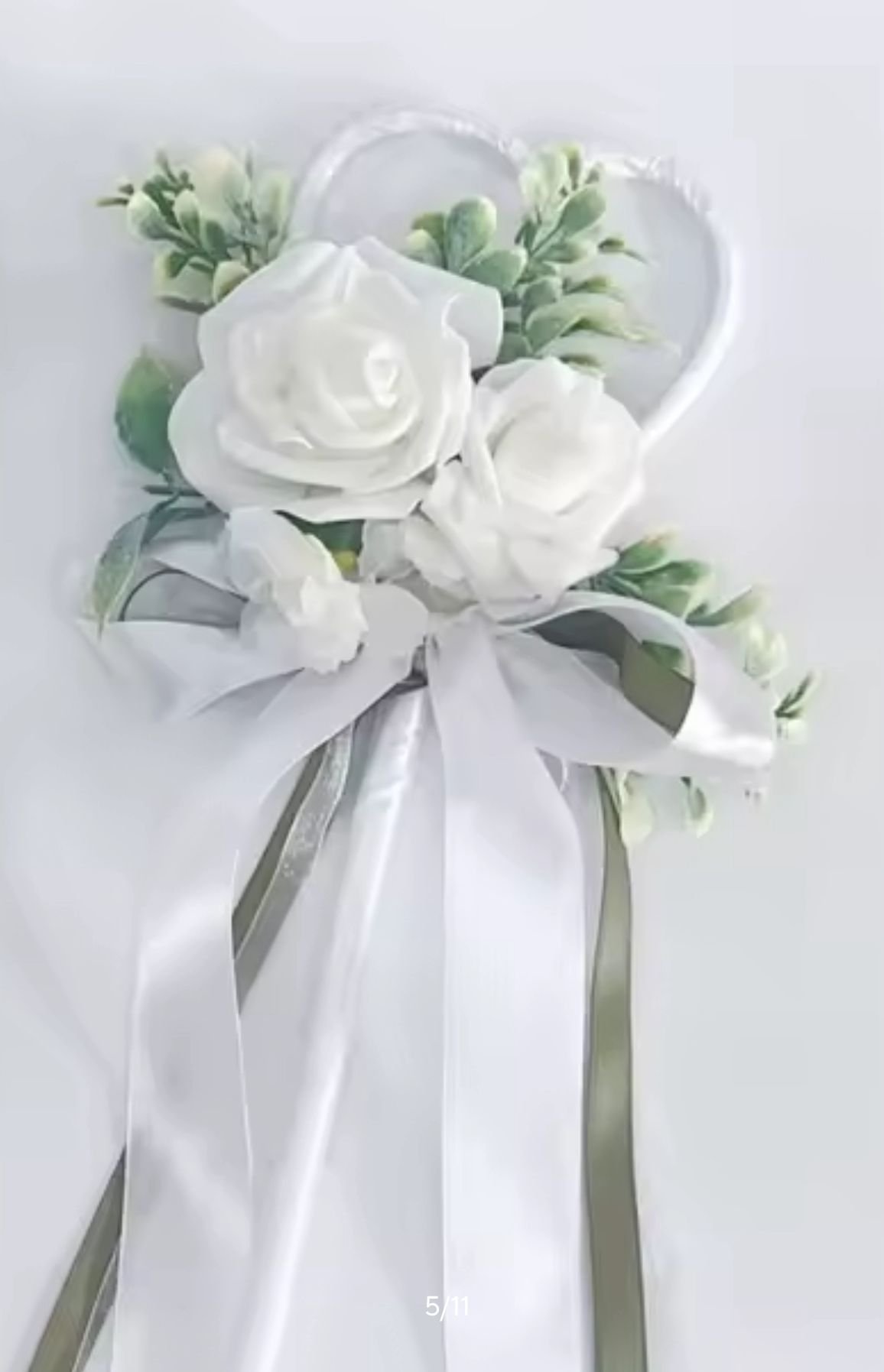 Flower Girl Rose Heart Wand - Image 2