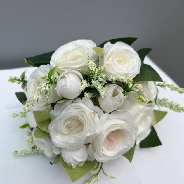 White Flower Girl Bouquet